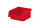 Sichtlagerkasten PLK 5, rot, aus PP, 89x102x50 mm