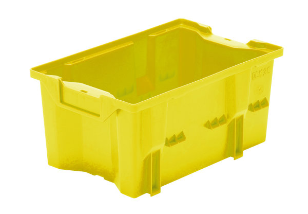 Drehlagerkasten DLK 2c, Farbe gelb, 328x210x150 mm