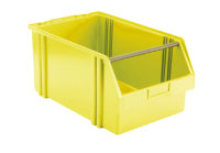 Sichtlagerkasten LK 1a, gelb, mit Tragestab, 500x300x230 mm
