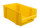 Sichtlagerkasten LK 1, gelb, aus Polystyrol, 500x300x180 mm