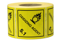 Gefahrgut-Etiketten, 100x100mm, aus Papier, gelb,...