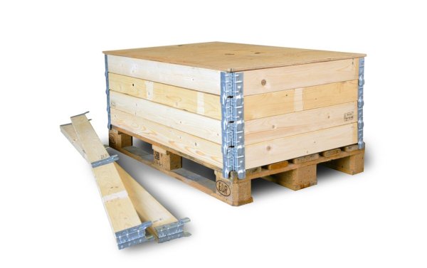 Holzaufsatzrahmensystem, Deckel f&uuml;r Europalette, 1200 x 800 x 8 mm