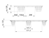 Inka-Paletten, 600 x 800 mm, 1/2 Euroma&szlig;, Tragkraft bis 500 kg