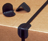 Kantenschutzecken, 40 x 40 mm, schwarz, mit Dorn