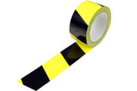 Kennzeichungsband mit Naturkautschukkleber, Bandfarbe gelb/schwarz