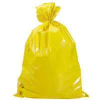 Müllsäcke, 700 x 1100 mm, Inhalt 120 l, gelb