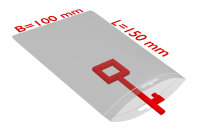 PE-Druckverschlussbeutel 100x150mm, 50&micro;,...