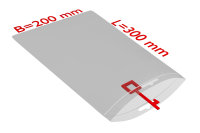 PE-Druckverschlussbeutel 200x300mm, 50&micro;, transparent, Eurolochung
