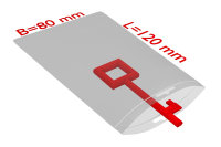 PE-Druckverschlussbeutel 80x120mm, 50&micro;, transparent, Eurolochung