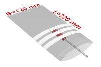 PE-Druckverschlussbeutel, 160x220mm, 90&micro;,...