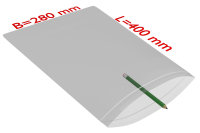 PE-Druckverschlussbeutel, 280 x 400 mm, St&auml;rke 50 &micro;, transparent
