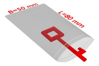PE-Druckverschlussbeutel, 50 x 80 mm, 50 &micro;,...