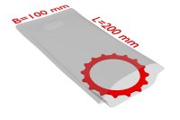 PE-Flachbeutel, 100 x 200 mm, St&auml;rke 50 &micro;, transparent