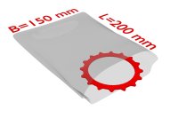 PE-Flachbeutel, 150 x 200 mm, 50 &micro;, transparent