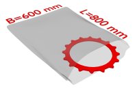 PE-Flachbeutel, 600 x 800 mm, St&auml;rke 50 &micro;, transparent