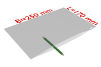 PE-Gleitverschlussbeutel, transparent, 60 &micro;, 250 x 170 mm
