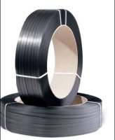 PP-Band für Umreifungsmaschinen, 9mm x 4000 lfm., Stärke: 55 µ, Farbe: schwarz