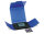Wellpapp-Chipbox, 100 x 60 x 15 mm, blau, mit 6 mm rosa Innenschaum