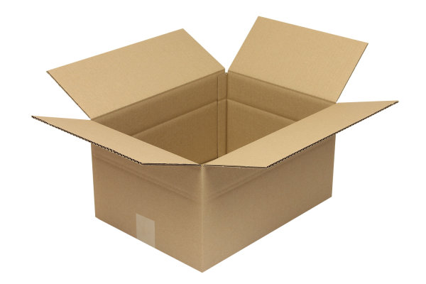 Wellpapp-Faltkarton 1-wellig, 390 x 290 x 200 mm, Qualit&auml;t 1.20 C, braun