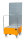Fahrbare Auffangwanne mit Lochplattenwand LPW 200-1, 890x870x2110 mm