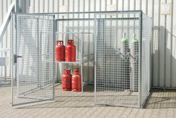 Gasflaschen-Container GFC-M5, feuerverzinkt, 3100x2100x2070 mm