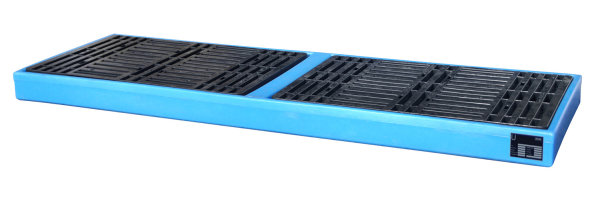 GREEN-LINE PE-Bodenschutzwanne BWPS-PE 300, aus robustem Polyethylen, Blau, 2610x895x150 mm