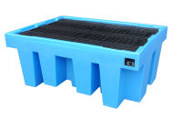 GREEN-LINE PE-Auffangwanne WP-PE 1/11, aus robustem Polyethylen, Blau, 1760x1350x710 mm