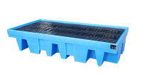 GREEN-LINE PE-Auffangwanne WP-PE 8/11, aus robustem Polyethylen, Blau, 2560x1350x500 mm