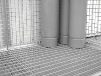 Gitterrostboden für Gasflaschencontainer GFC-M1, feuerverzinkt, 2100x1155x70 mm