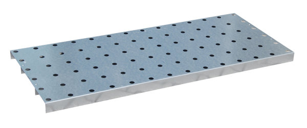 Lochblech-Rost, verzinkt, 1380x590x55 mm