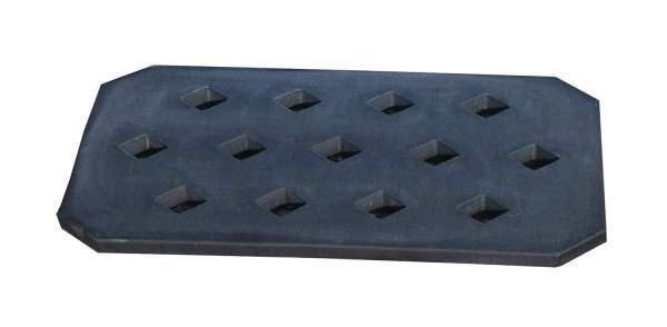 Lochrost LR-PE 20, aus robustem Polyethylen, Ausf&uuml;hrung in schwarz, 575x375x25 mm