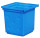 Vorsatzbeh&auml;lter VB 2, aus robustem Polyethylen, Ausf&uuml;hrung in blau, 530x520x530 mm