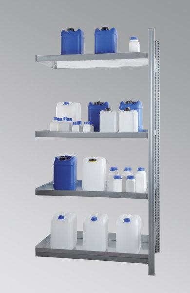 LaCont Gefahrstoffregal, KG-GR 100/ 5W  - Anbaufeld; &Uuml;-Zeichen