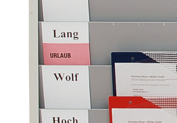 Indexkarten f&uuml;r Werkstattplaner