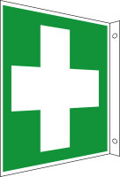 Rettungs-Fahnenschild "Erste Hilfe Fahnenschild"
