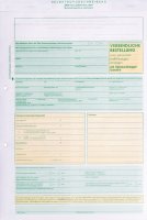 Formular Verbindliche Bestellung eines gebrauchten Kfz mit Gebrauchtwagen-Garantie, DIN A4, Mehrfarbig, Verpackungseinheit: 1 BLK/25
