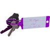 Schlüsselanhänger "Fix", ohne Beschriftung, flache und schmale Schlaufe, mit Steckverschluss, in praktischer Spenderbox, 210 x 35 mm, Violett, Violett, Verpackungseinheit: 1 P/100