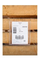 Drahtb&uuml;gel-Sichttasche, ohne Klappe, zur Anbringung an Gitterboxen, Transportkisten, Kartons, Kunststoffk&auml;sten etc., Ma&szlig;e (BxH) 195 x 135 mm, Format f&uuml;r DIN A6, Ausrichtung quer, Verpackungseinheit: 10 STK