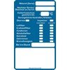 Kundendienst-Aufkleber &quot;Inspektion&quot; - kompletter Wartungs- und Servicevorgang auf einem Sticker, Blau, Verpackungseinheit: 1 ROL/100