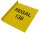 Regalschild L-Fahne quer, gelb mit schwarzem individuellem Aufdruck, zur Regalkennzeichnung im Lagerbereich, Gelb, Format (BxH) 150/180 x 105 mm, Verpackungseinheit: 1 STK