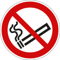 Verbotsschild &quot;Rauchen verboten&quot;, f&uuml;r...
