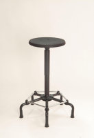 Industriehocker - Hocker Sitz - verschiedene Farben / Materialien, Drehspindel, Stahlfußkreuz, verschiedene Sitzhöhen , Gleiter