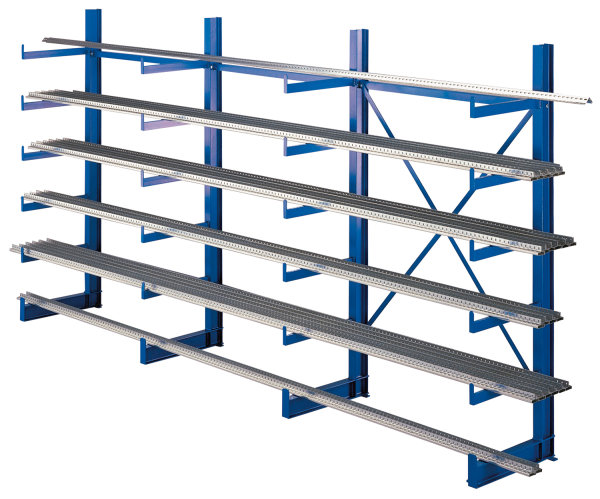 K1000 Kragarmr.Set 1-seitig - 4St&auml;nder,2000x500mm, Achsm.1250mm