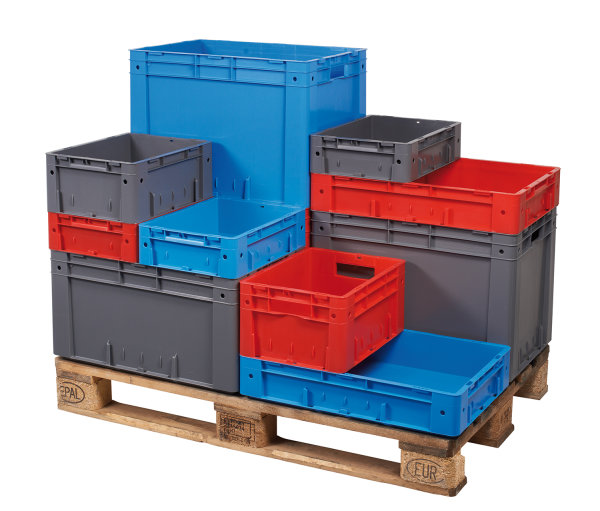 Transport-Stapelkasten VTK - 300x200x120 mm, grau