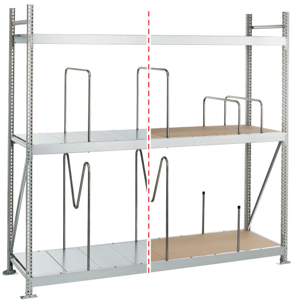 Weitspannr. Zusatzebene WS 3000 - 2250x1000 mm, mit Stahlpaneelen