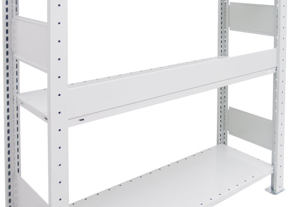 Sch&uuml;ttgutleiste  750mm,90 mm hoch - f.Stecks.25-er Kante,m.2 Stiften