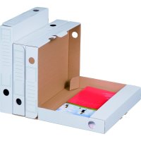 SBP-ARCHIV-ABLAGEBOX 50, 250x45x317mm, wiederverschließbar, weiß, VE 30 Stück