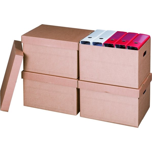 Archivbox mit Deckel, 413x330x266mm, 10er