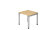 Schreibtisch 4-Fu&szlig; - verschiedene Ma&szlig;e, H&ouml;he: 68-76 cm, 25 mm dick, 2 mm ABS-Kante, Rechteckform, schwebende Platte, 4-Fu&szlig;-Gestell, h&ouml;henverstellbar