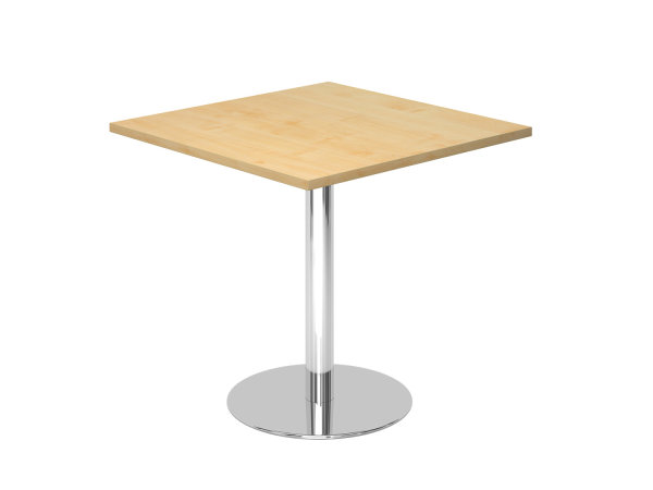 Besprechungstisch STF08, LxBxH: 80  x 80 x 74,5 cm,Gestell Chrom/Silber